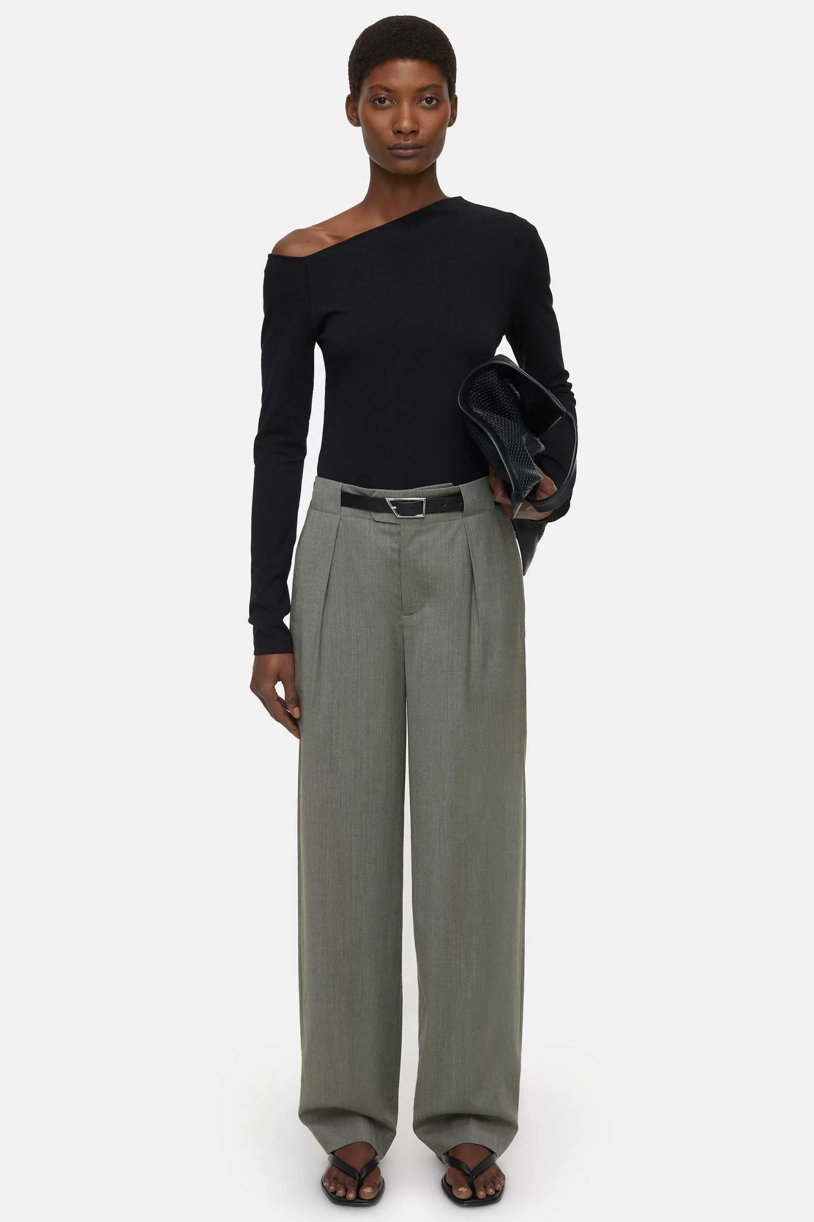 Discount CLOSED Asymmetrische Lange Mouw Zwart