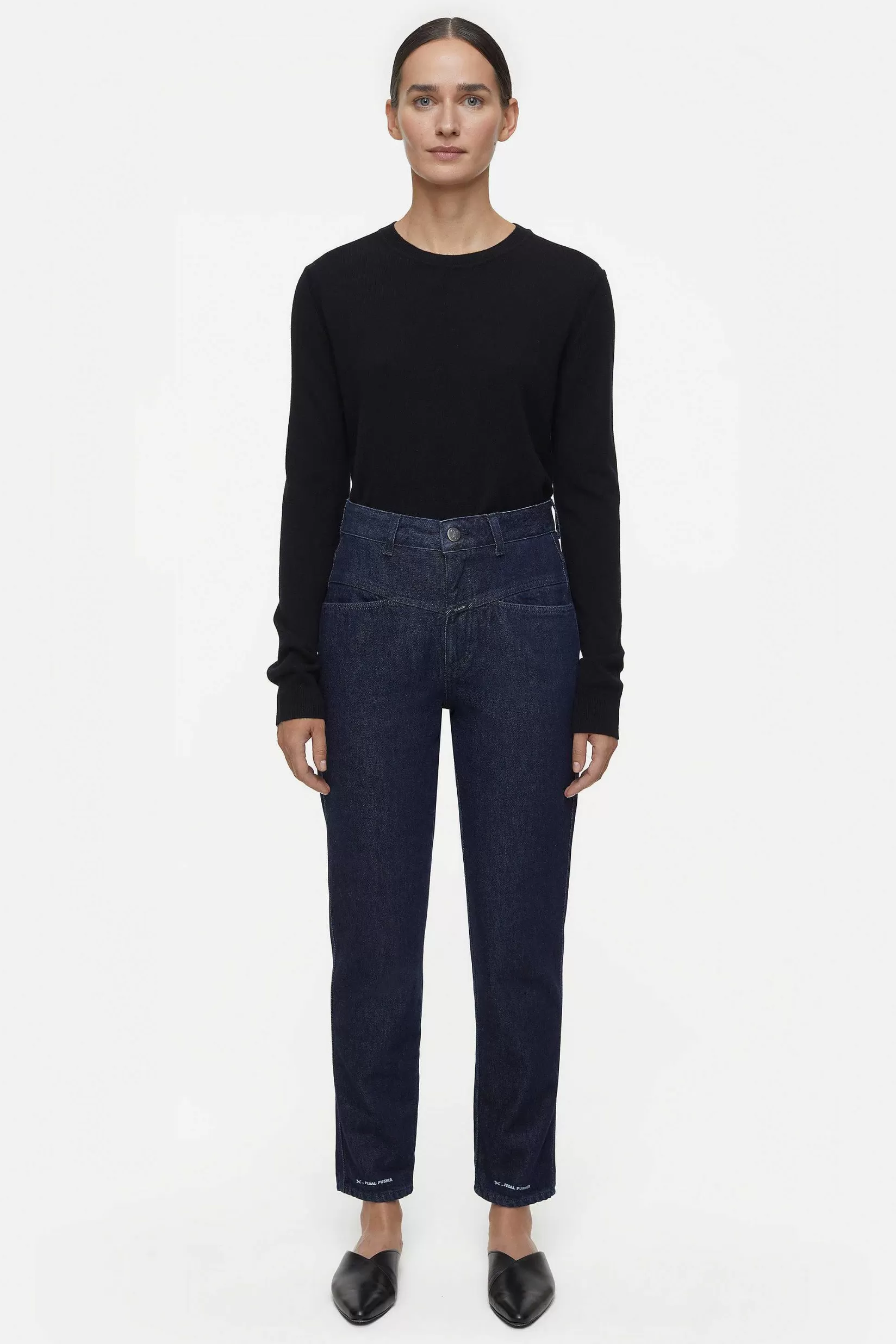 Discount CLOSED Heritage Jeans - Stijlnaam Pedaalduwer Donkerblauw