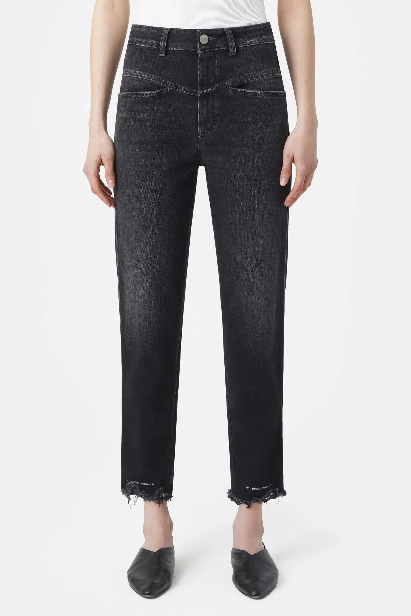 Flash Sale CLOSED Heritage Jeans - Stijlnaam Pedaalduwer Donker Grijs